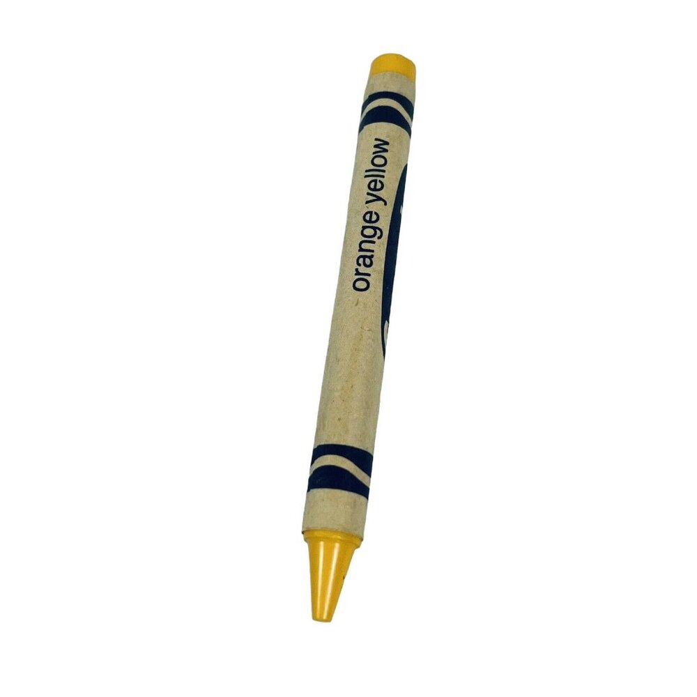 Crayola Crayon Retired Orange Yellow New Unused Binney &amp; Smith New York Vint